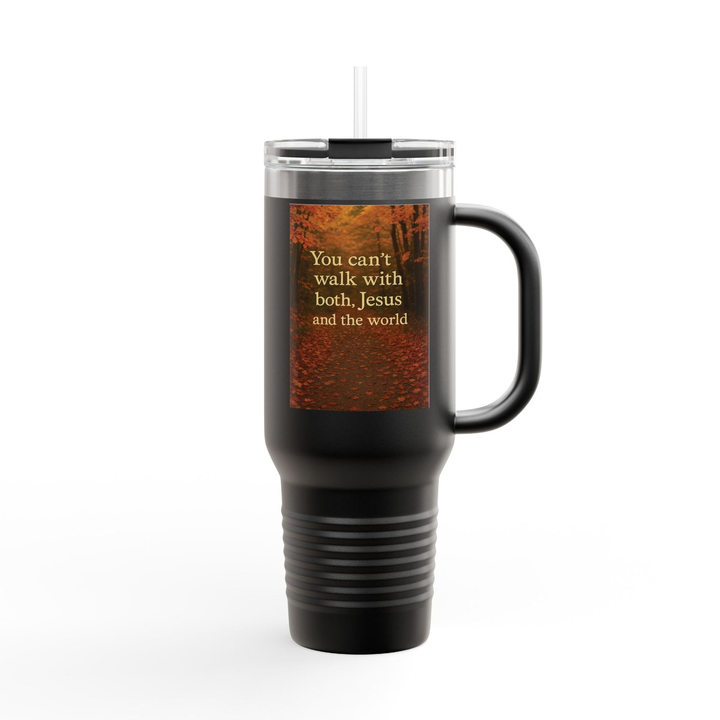 Elegant Insulated Travel Mug - 40oz, Perfect for Coffee Lovers, Inspirational Gifts, Travel Mug with Straw, Jesus Faith Mug, [...]