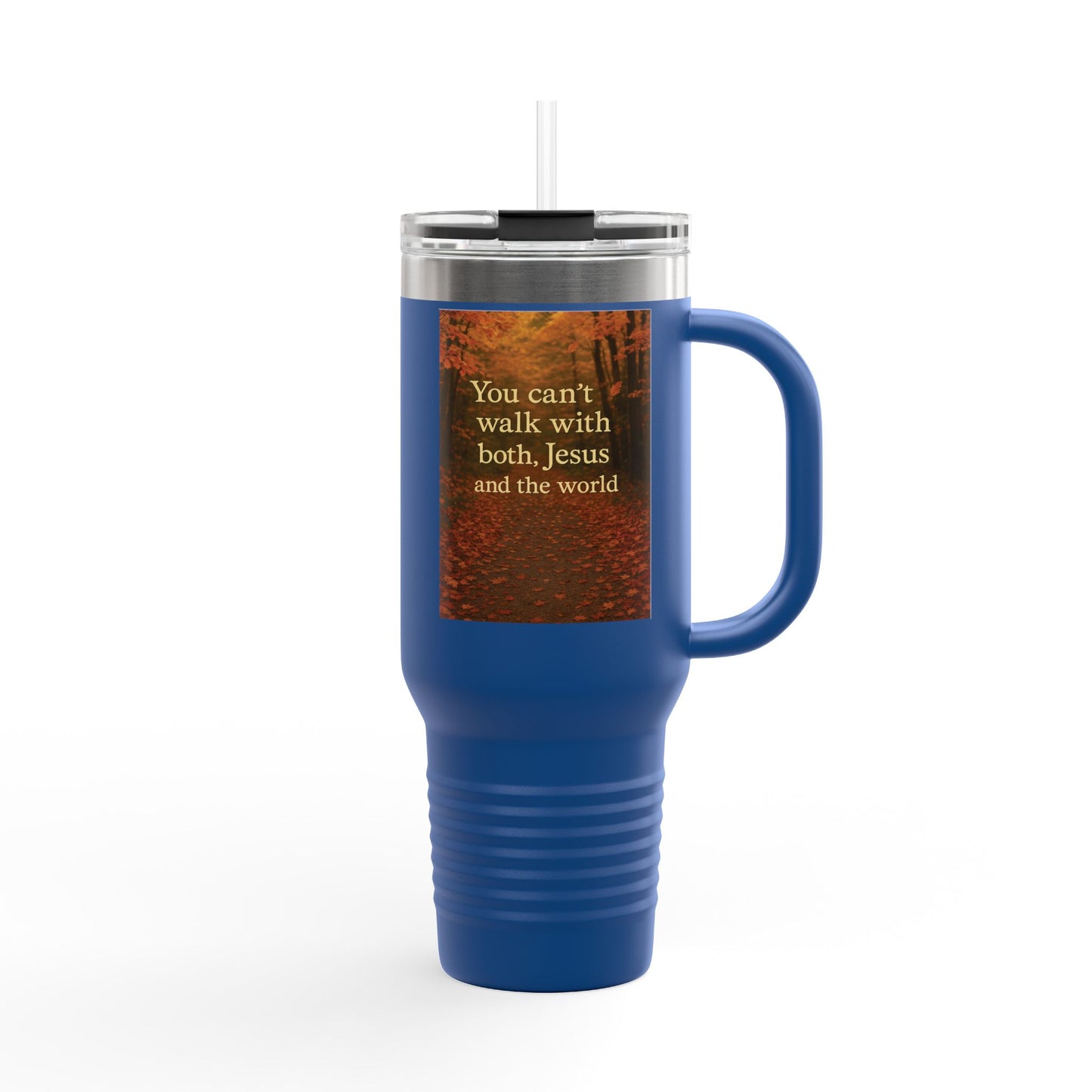 Elegant Insulated Travel Mug - 40oz, Perfect for Coffee Lovers, Inspirational Gifts, Travel Mug with Straw, Jesus Faith Mug, [...]